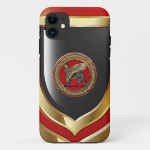 [800] Assyrian Winged Lion: Gold & Black Lamassu Case-Mate iPhone Hülle