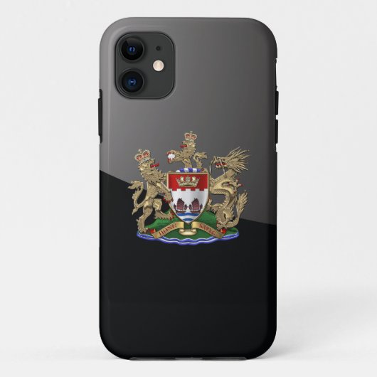 [800] Hongkong - Wappen-Wappen 1959-1997 Case-Mate iPhone Hülle (Rückseite)