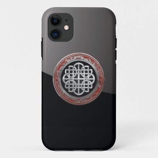 [800] Sacred Celtic Silver Knot Cross Case-Mate iPhone Hülle (Rückseite)