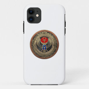 [800] Sacred Gold Egyptian Winged Scarab mit Ankh Case-Mate iPhone Hülle