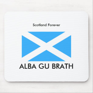 800px-Flag_of_Scotland_%28traditional%29, ALBA… Mousepad