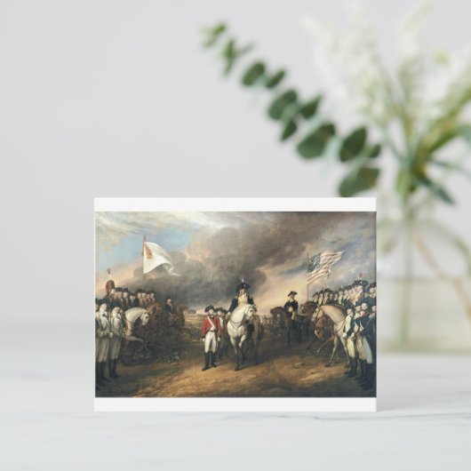 800px-Surrender_of_Lord_Cornwallis Postkarte (Stehend Vorderseite)