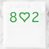 802 Aufkleber für das Rechteck (Tasche)