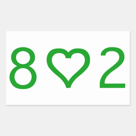 802 Aufkleber für das Rechteck (Vorderseite)