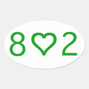 802 Oval Stickers