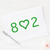 802 Oval Stickers (Umschlag)