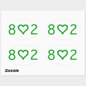 802 Oval Stickers (Blatt)