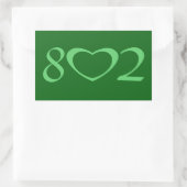 802 RECHTECKIGER AUFKLEBER (Tasche)