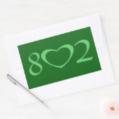 802 RECHTECKIGER AUFKLEBER (Umschlag)