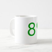 802 White 11 oz Classic White Tasse (Vorderseite Links)
