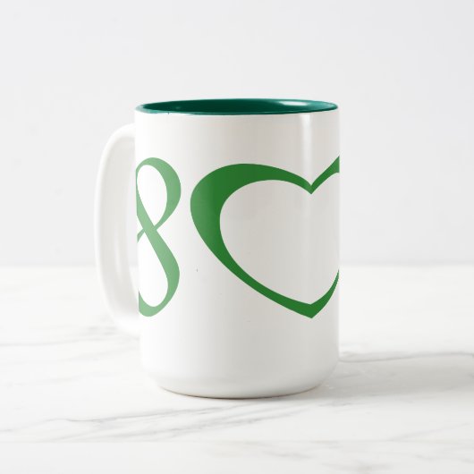 802 ZWEIFARBIGE TASSE (Vorderseite Links)