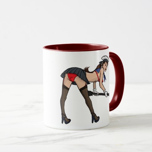 806 Sqn Pikass Button-Oben Tasse (VorderseiteRechts)