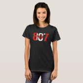 807 Ontario Area Code Canada T-Shirt (Vorne ganz)