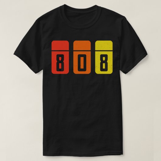 808 Analog Retro Dj T-Shirt (Design vorne)
