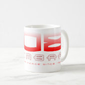 808 BoomBap (rot) Kaffeetasse (VorderseiteRechts)