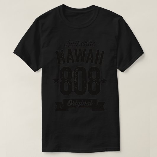 808 Hawaii Area Code Authentic TShirt 3 (Design vorne)