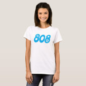 808 Hawaii Postleitzahl T-Shirt (Vorne ganz)