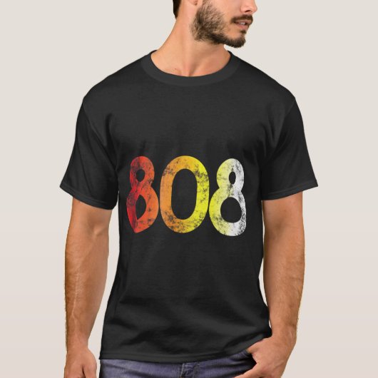 808 Retro Style Roland Electronic Drum Machine Shi T-Shirt (Vorderseite)