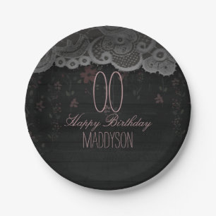 80. 85. 90. 91. 92. 97. 98. 99. Geburtstag Pappteller