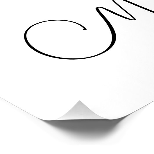 80 and Fabulous 80th Birthday Black Script Photo Poster (Ecke)