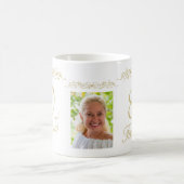 80 and Fabulous Ornament 80th Birthday Photo Kaffeetasse (Mittel)