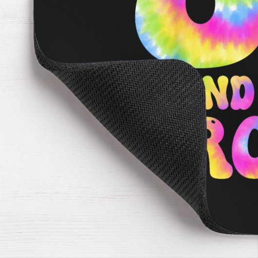 80 And Still Groovy Tie Dye 80th Birthday 80 Year Mousepad (Ecke)