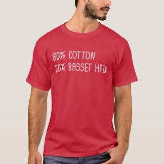 80 Baumwolle 20 Basset Hound Haar vintage T-Shirt