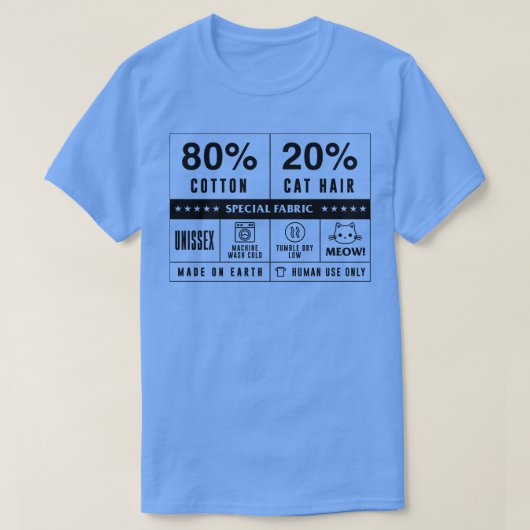 80 Baumwolle 20 Katzenhaar von Tobe Fonseca T-Shirt (Design vorne)