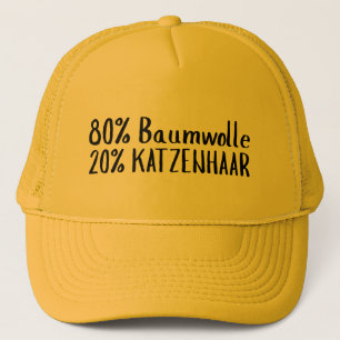 80% Cotton 20% Cat Hair - Traces - Sayings - Cat Truckerkappe