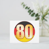 80 DEUTSCHES Gold Postkarte (Stehend Vorderseite)