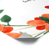 80 Dinge, die wir über Sie Liebe Orange-Blume Post Poster (Ecke)