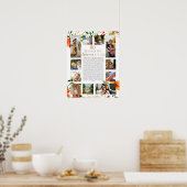 80 Dinge, die wir über Sie Liebe Orange-Blume Poster (Küche)