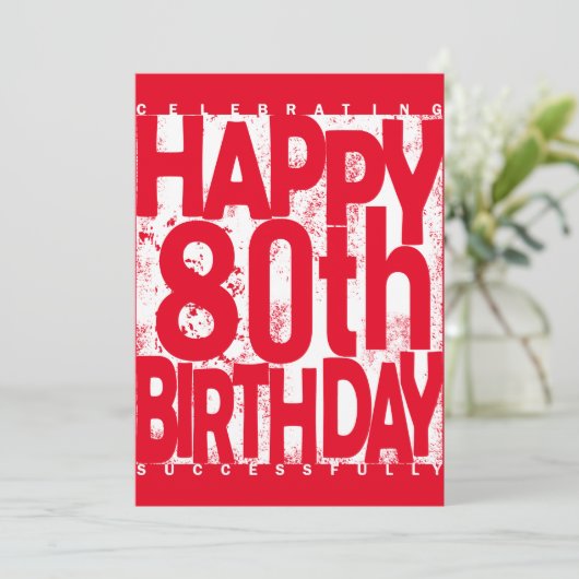 80. EINLADUNG (Stehend Vorderseite)