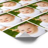 80 Einzelfoto Collage Personalisiert Poster (Ecke)