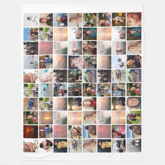 80 Einzigartige Fotos oder Ihre Bilder oder Zitate Fleecedecke (Vorderseite)