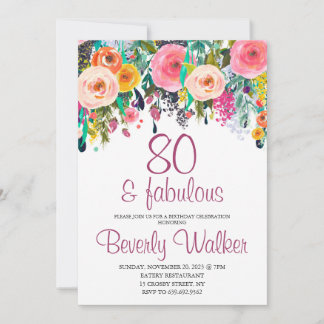 80. Fantastische Blumengebirgsfeier Einladung