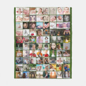 80 FotoCollage Einzigartiges Personalisiertes DIY Fleecedecke (Vorderseite)
