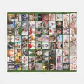 80 FotoCollage Einzigartiges Personalisiertes DIY Fleecedecke (Vorderseite (Horizontal))