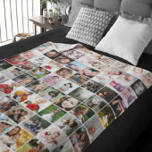 80 FotoCollage Einzigartiges Personalisiertes DIY Fleecedecke