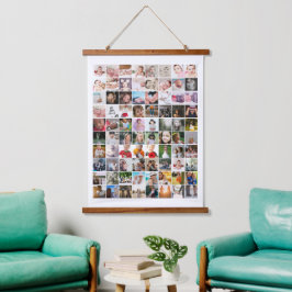 80 FotoCollage Einzigartiges Personalisiertes DIY  Wandteppich Mit Holzrahmen