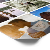 80 FotoCollage Personalisiert Poster (Ecke)