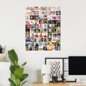 80 FotoCollage Personalisiert Poster (Heimbüro)