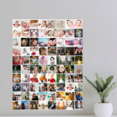 80 FotoCollage Personalisiert Poster