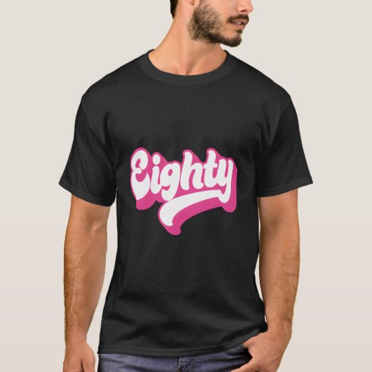 80 für sie 80. T-Shirt (Vorderseite)