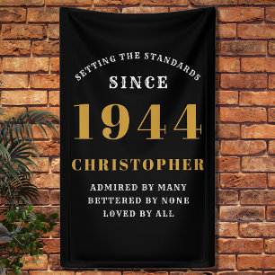 80. Geburtstag 1944 geboren Namen hinzufügen Schwa Banner