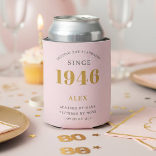 80. Geburtstag 1946 Andenken Elegant Personalisier Dosenkühler