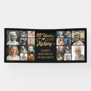 80. Geburtstag 20 Fotos 80 Jahre im Making Banner