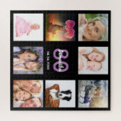 80. Geburtstag 80 Foto schwarze Frau Puzzle (Horizontal)
