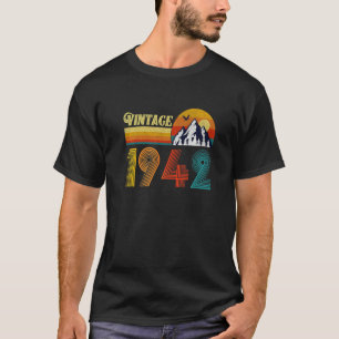 80. Geburtstag 80 Jahre alte Männer Frauen Retro V T-Shirt
