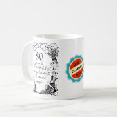 80. Geburtstag 80 Jahre Vintager Wein Persönlich Kaffeetasse (Vorderseite Links)